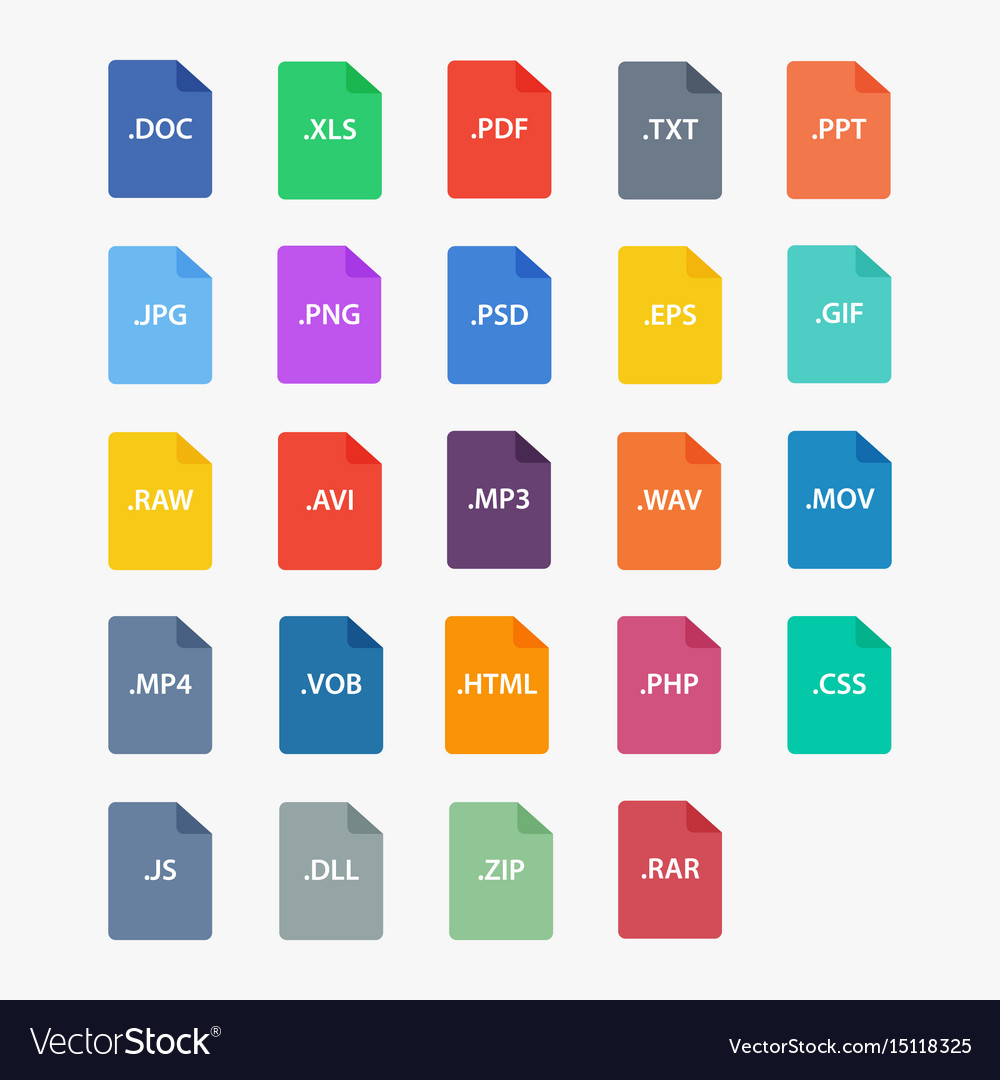 File type icon Royalty Free Vector Image VectorStock