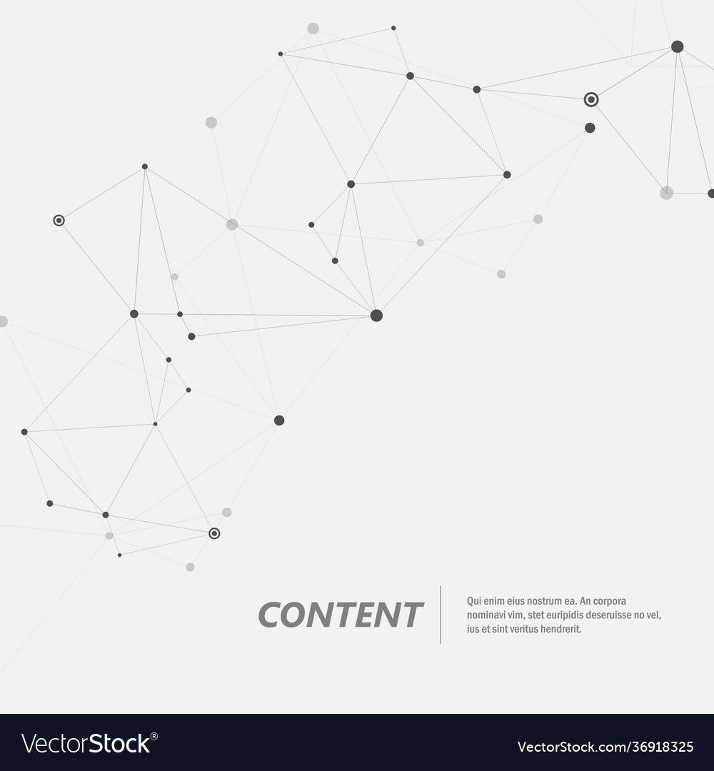 Geometric abstract background with connect lines vector image Geometric abstract background with connect lines
