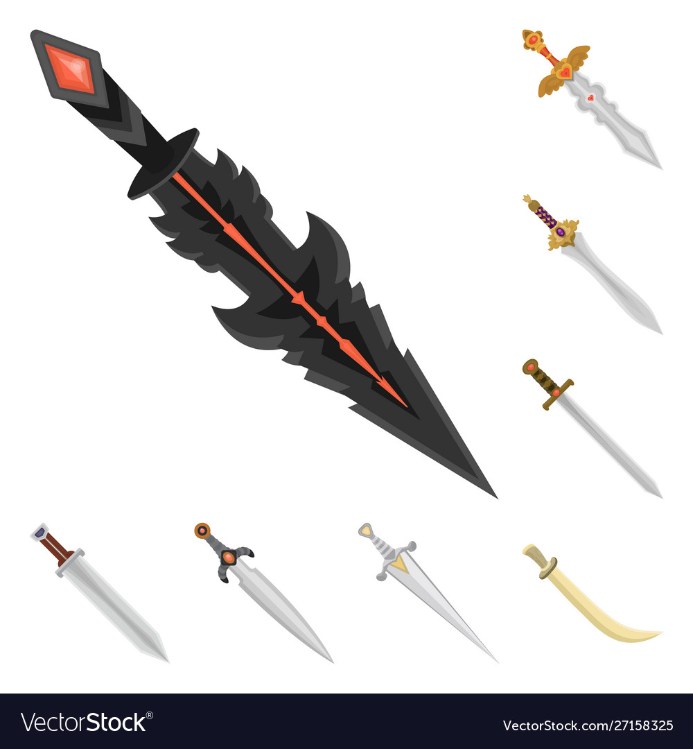 Isolated object sword and dagger icon