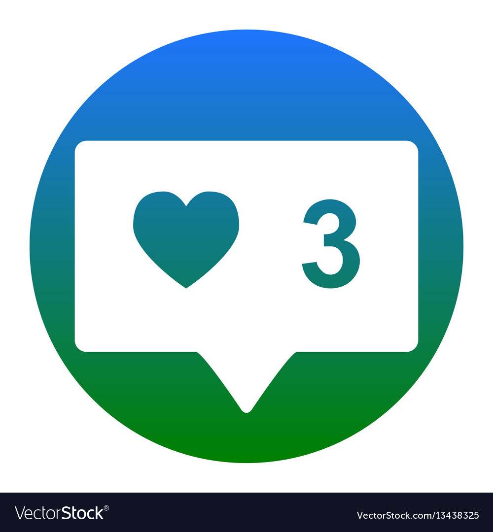 Like and comment sign white icon Royalty Free Vector Image