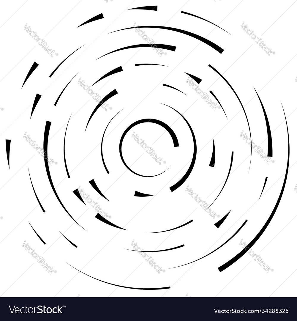 Radial radiating lines abstract burst element