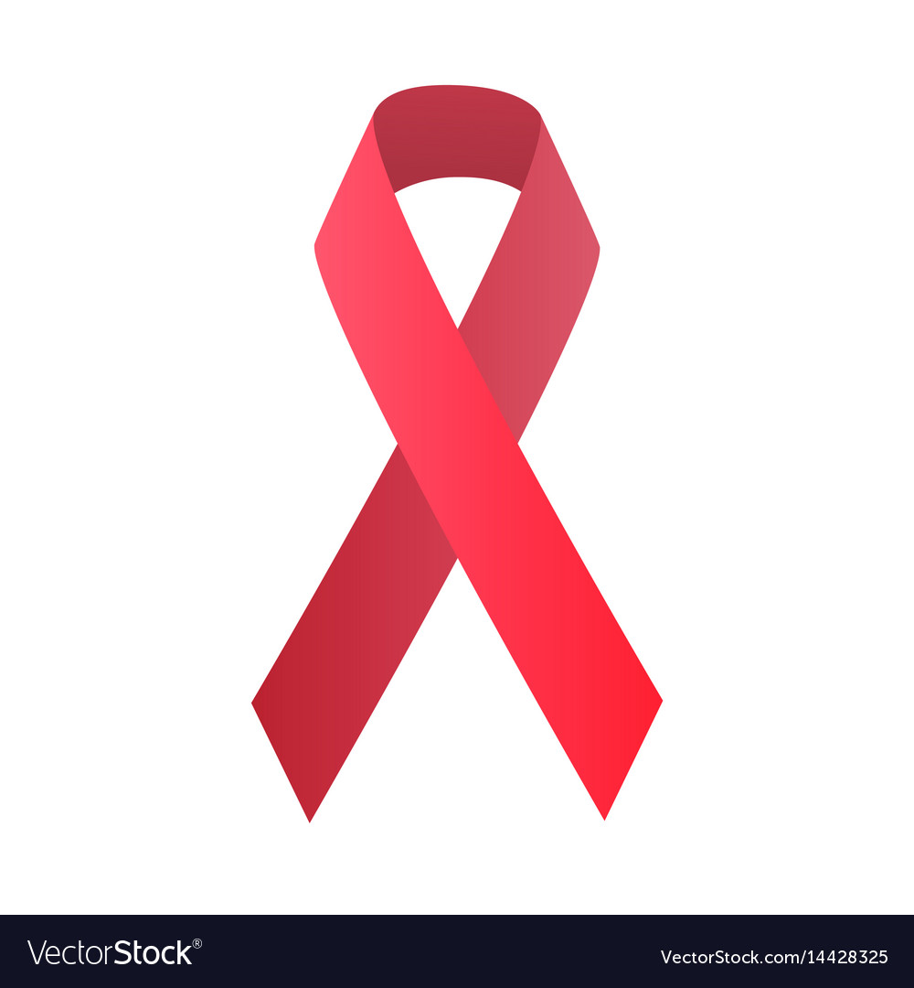 Red symbolic ribbon Royalty Free Vector Image - VectorStock