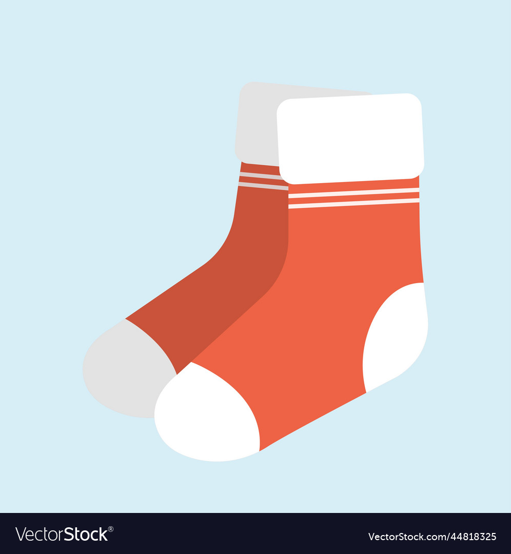 Stylish socks with print Vector Image Stylish socks with print