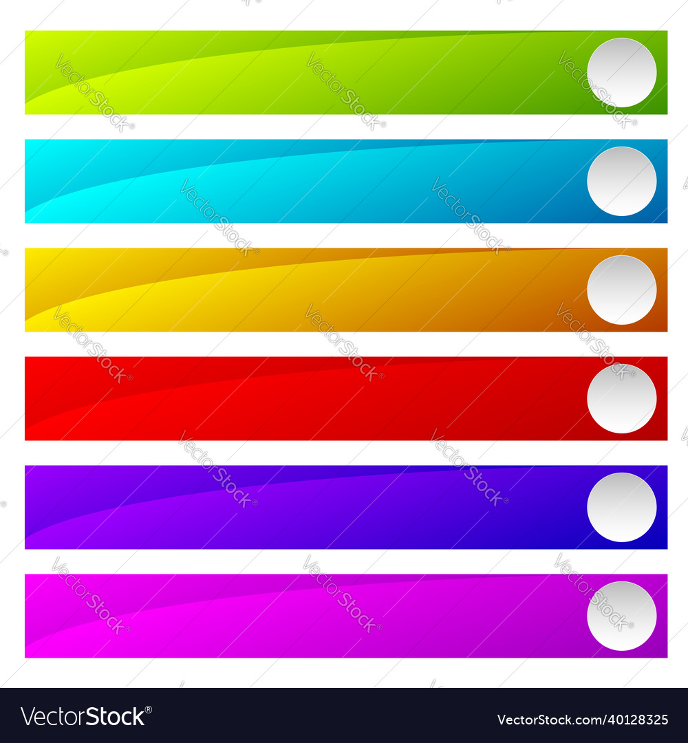 Web button banner plaque bar design element