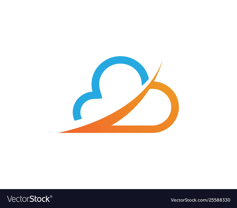 Cloud template Royalty Free Vector Image - VectorStock