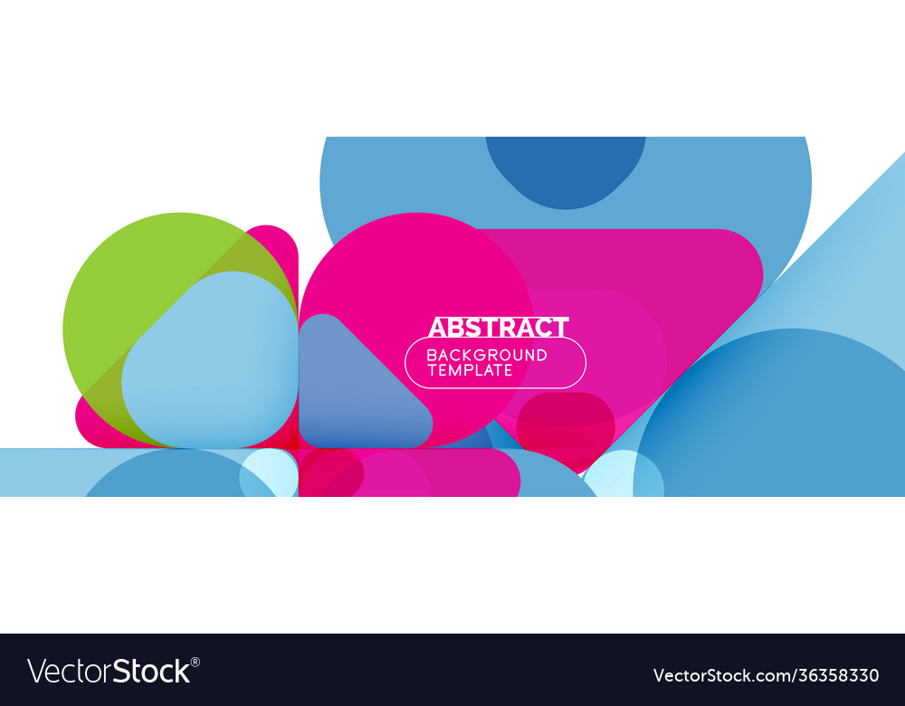 Flat geometric round shapes and dynamic lines