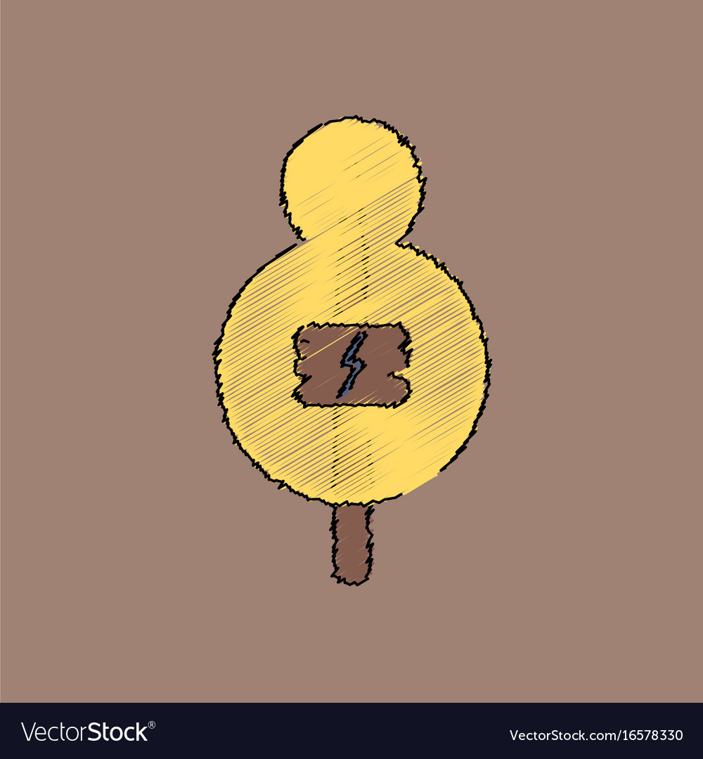 Flat shading style icon sign on tree