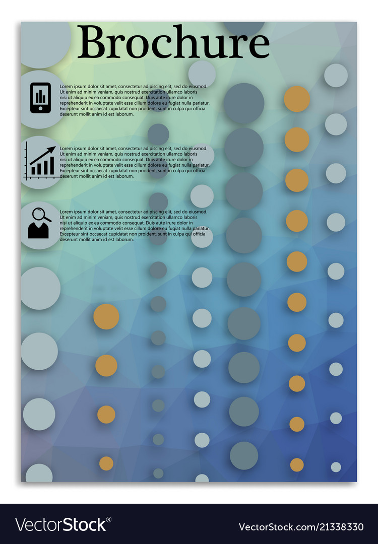 Flyer design business brochure template annual