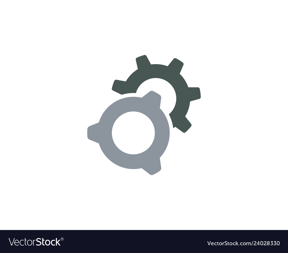 Gear logo template icon Royalty Free Vector Image