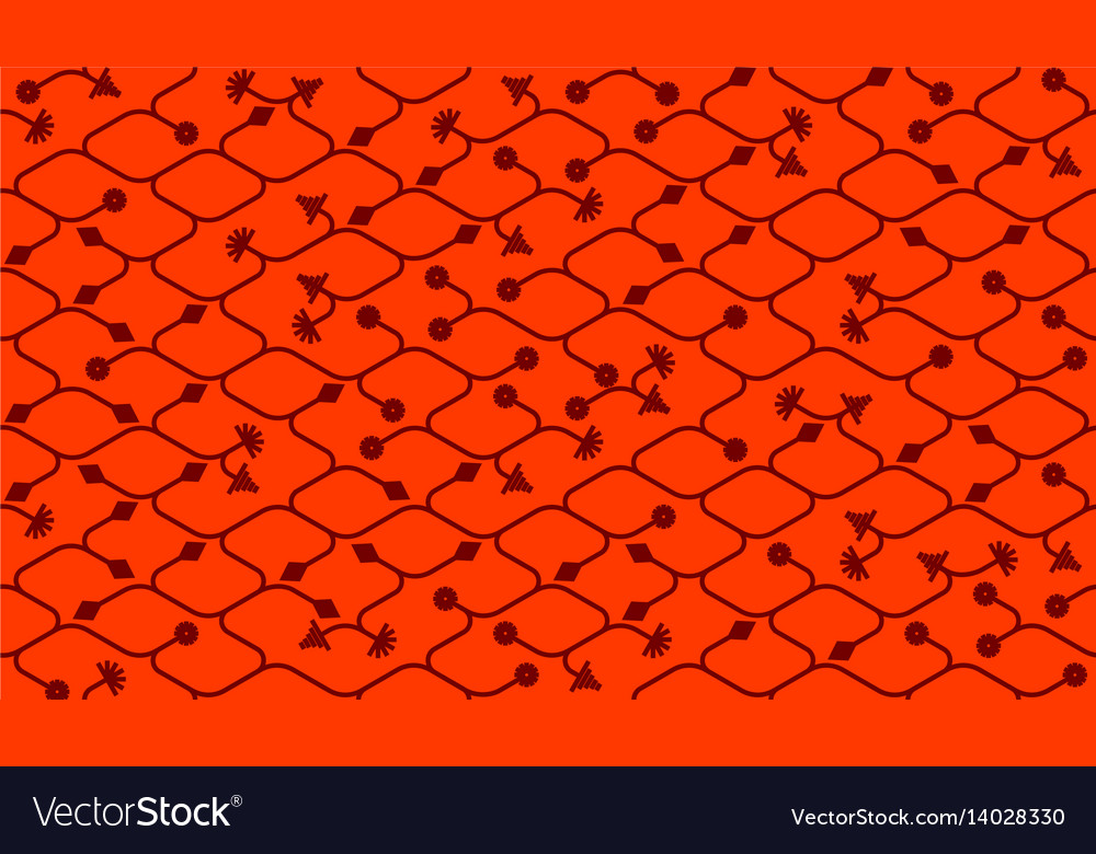 Isometric seamless pattern net lines background