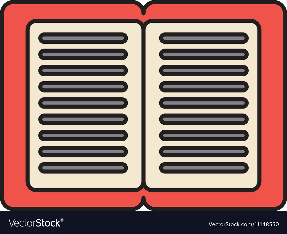 Notebook school isolated icon