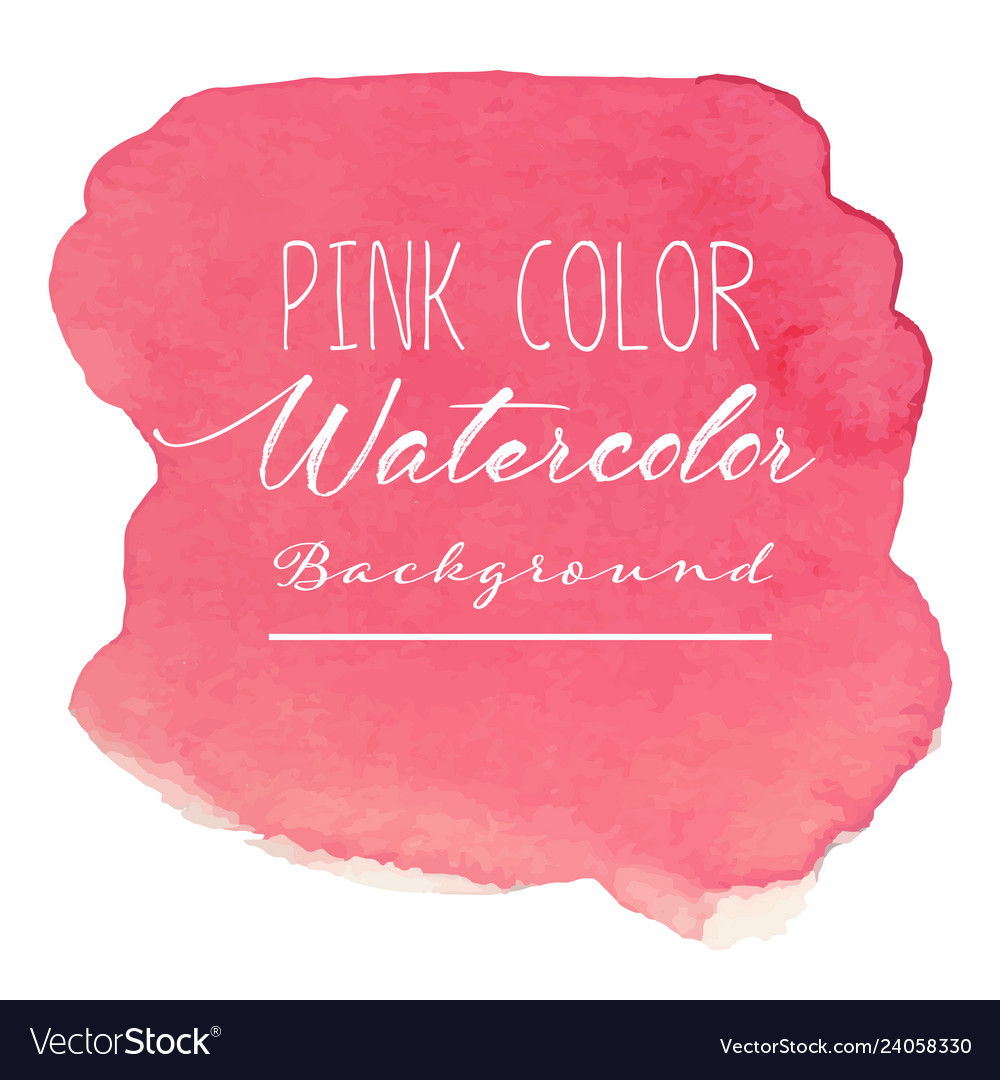 Pink abstract watercolor background Royalty Free Vector