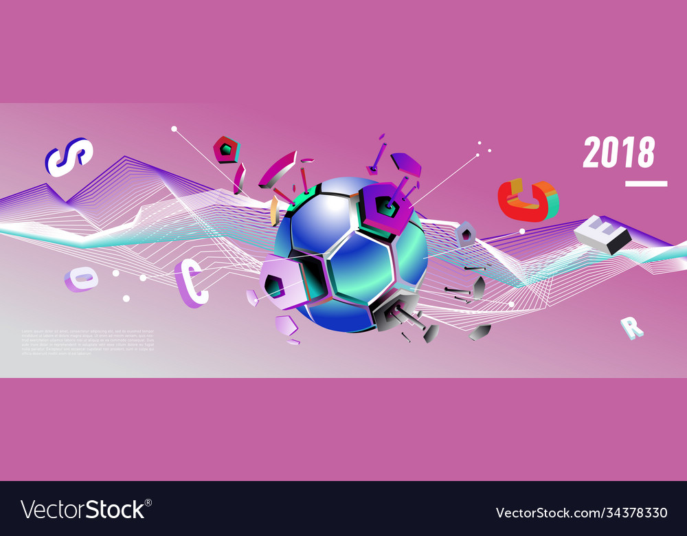 Soccer and football digital web banner poster