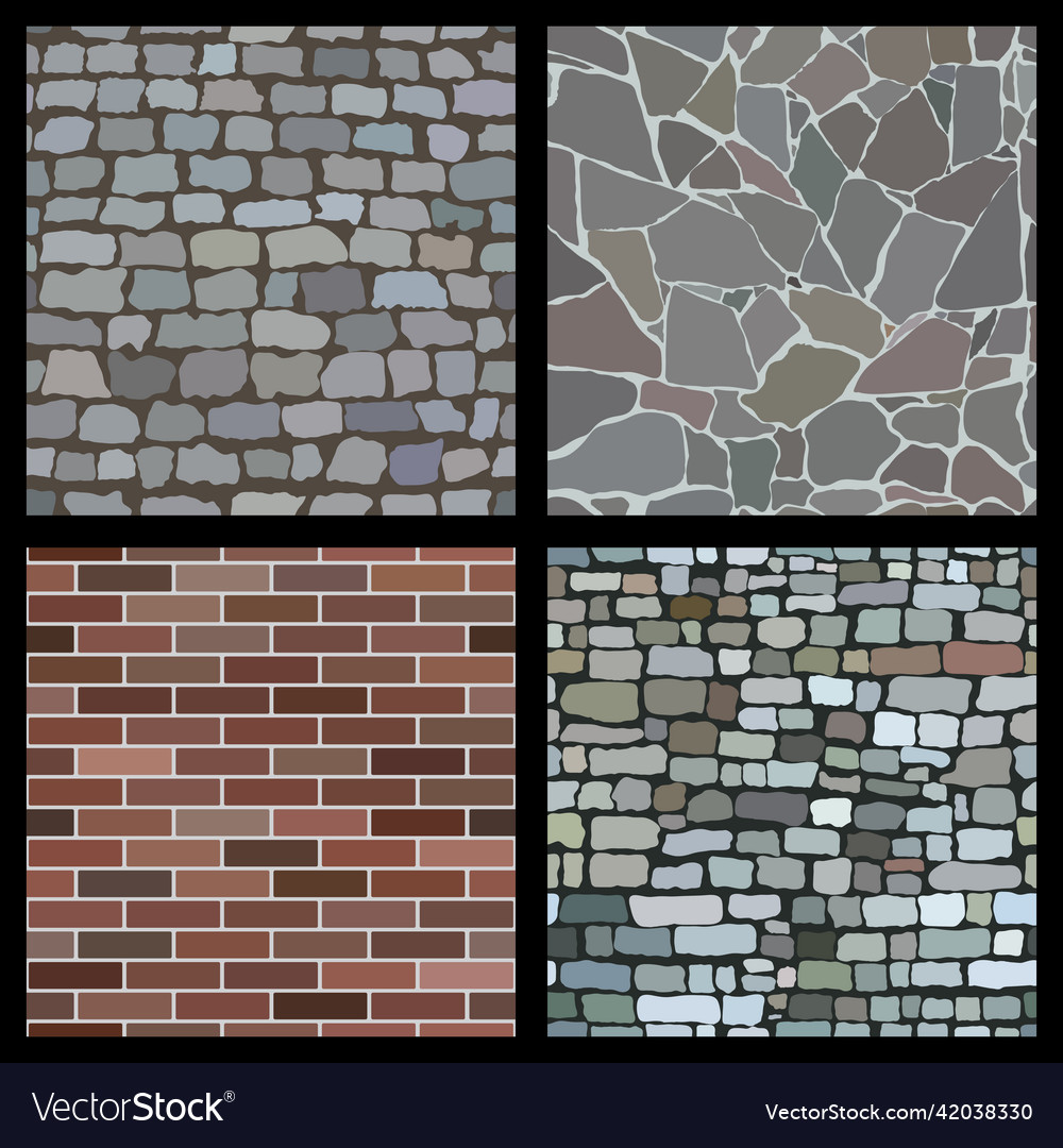 Stone and Brick Patterns - Seamless