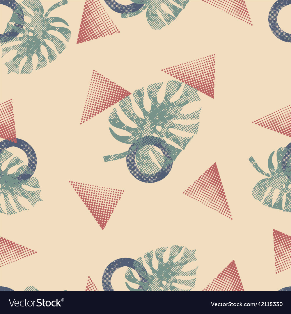 Universal trend bitmap leaf with abstract shapes