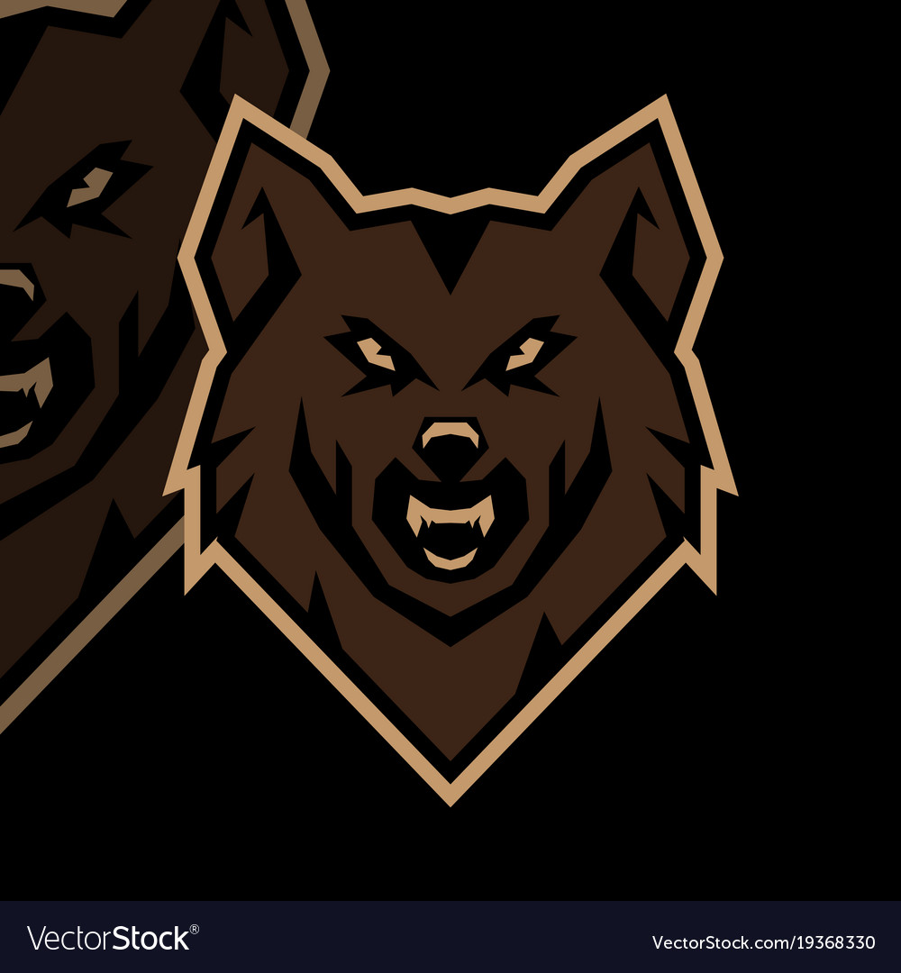 Wolf head logo