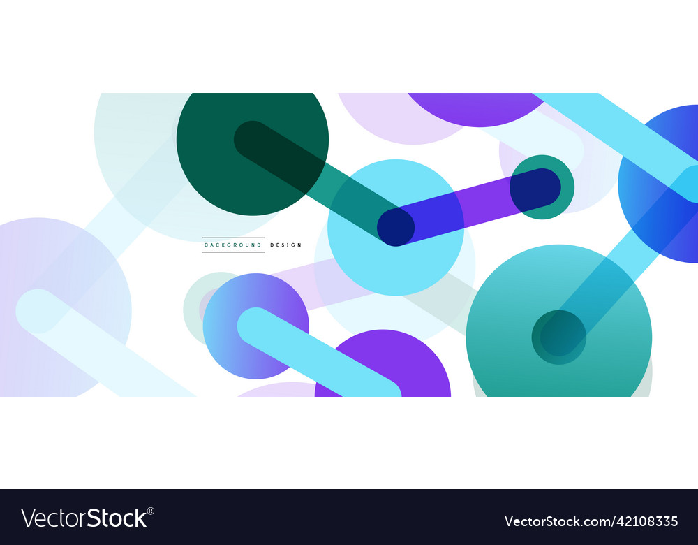 Abstract background round dots connected by lines Vector Image Abstract background round dots connected by lines