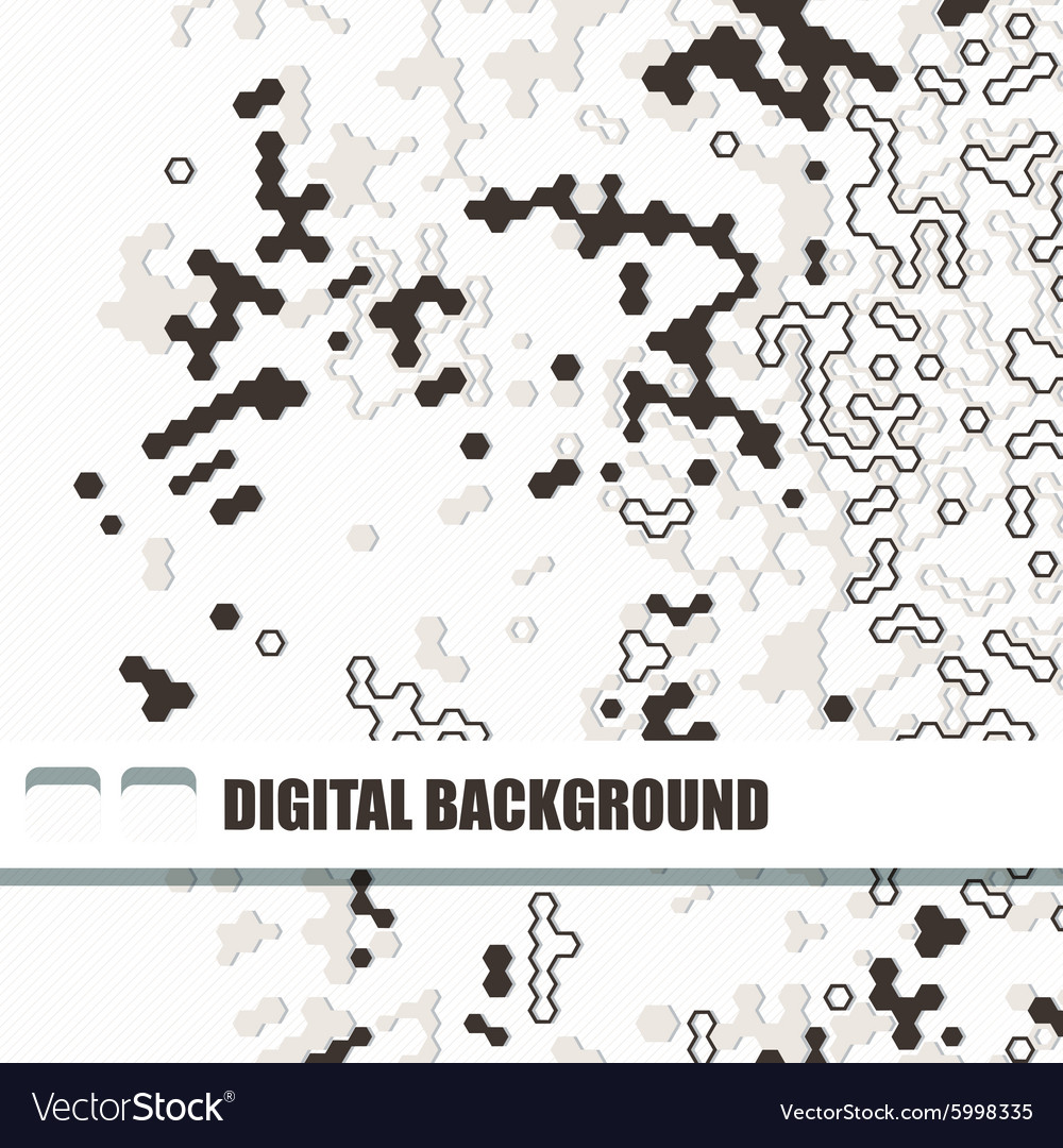 Background of different color hexagons
