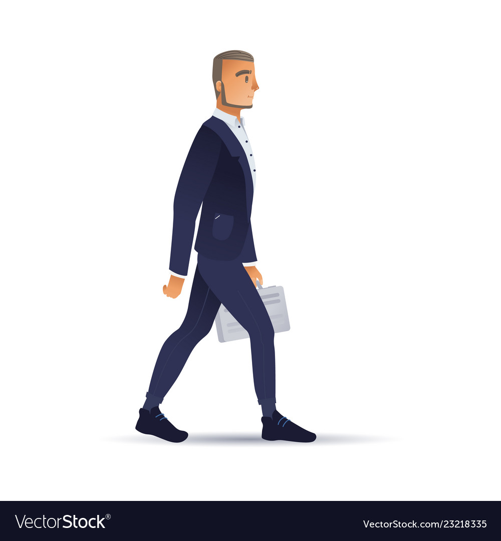 Businessman suit with Royalty Free Vector Image