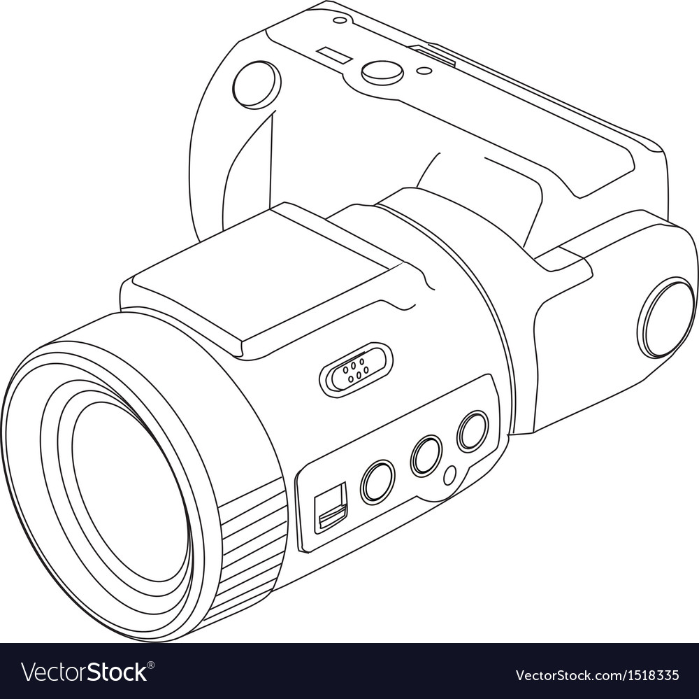 camera line drawing royalty