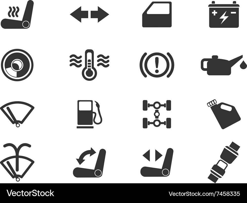 Car Interface Vector Car interface sign Royalty Free Vector Image - VectorStock