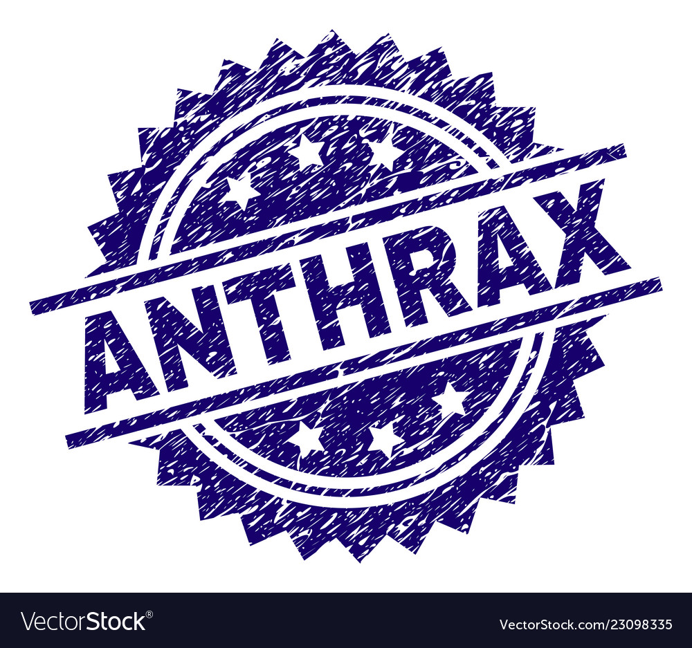 Grunge textured anthrax stamp seal vector image Grunge textured anthrax stamp seal