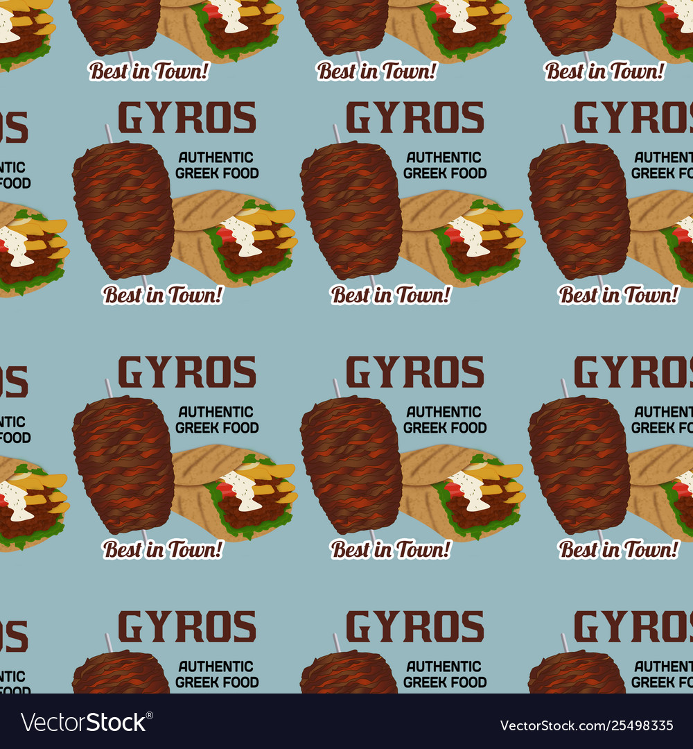 Gyros pattern texture design vector image Gyros pattern texture design