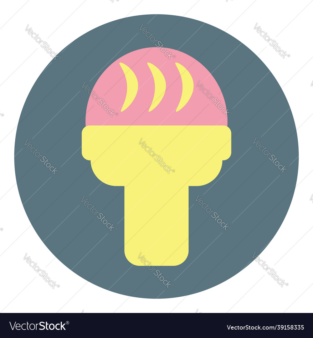 Lemon and strawberry ice cream on a white