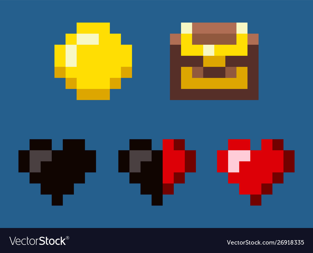 Pixel Heart & Coin Game Award