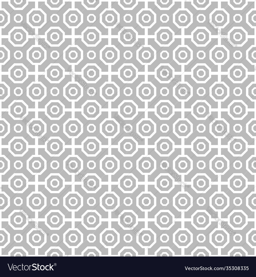 Seamless octagonal pattern vector image Seamless octagonal pattern