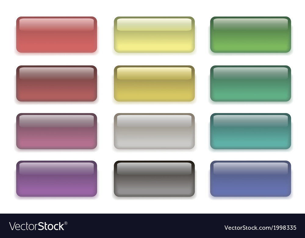 Set of colored buttons