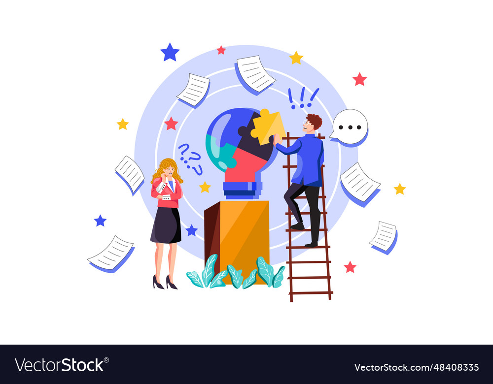 Solving problem Vector Image Solving problem