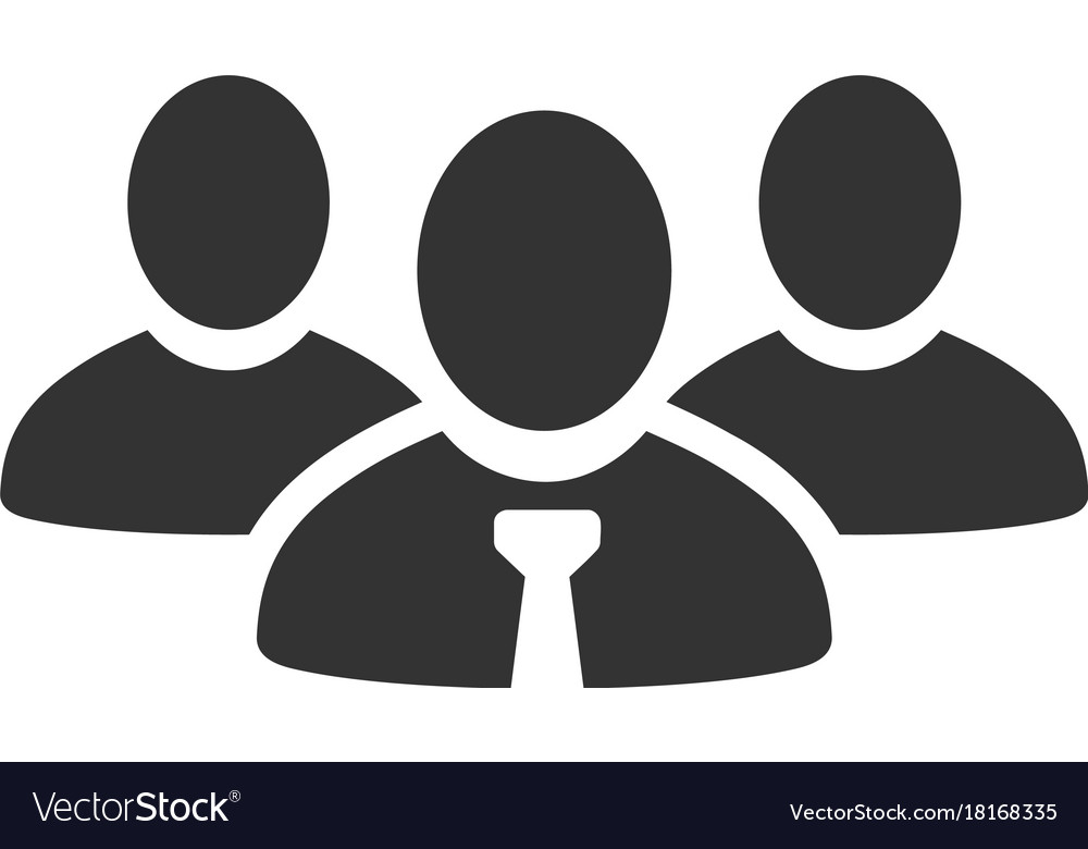 Team Manager Flat Icon Royalty Free Vector Image