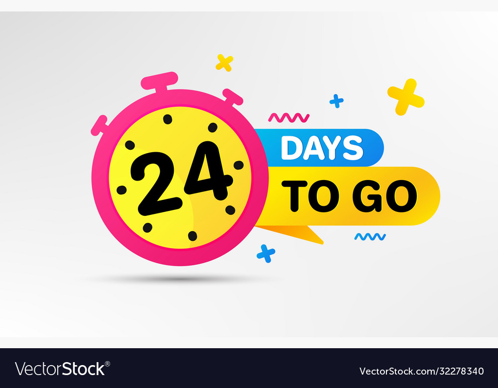 24 Days Left Countdown Timer Icon