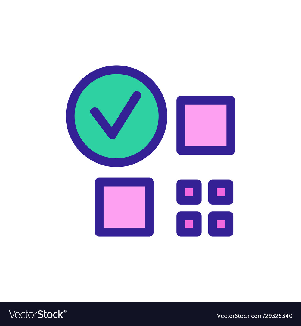 Bar code is an icon isolated contour vector image Bar code is an icon isolated contour