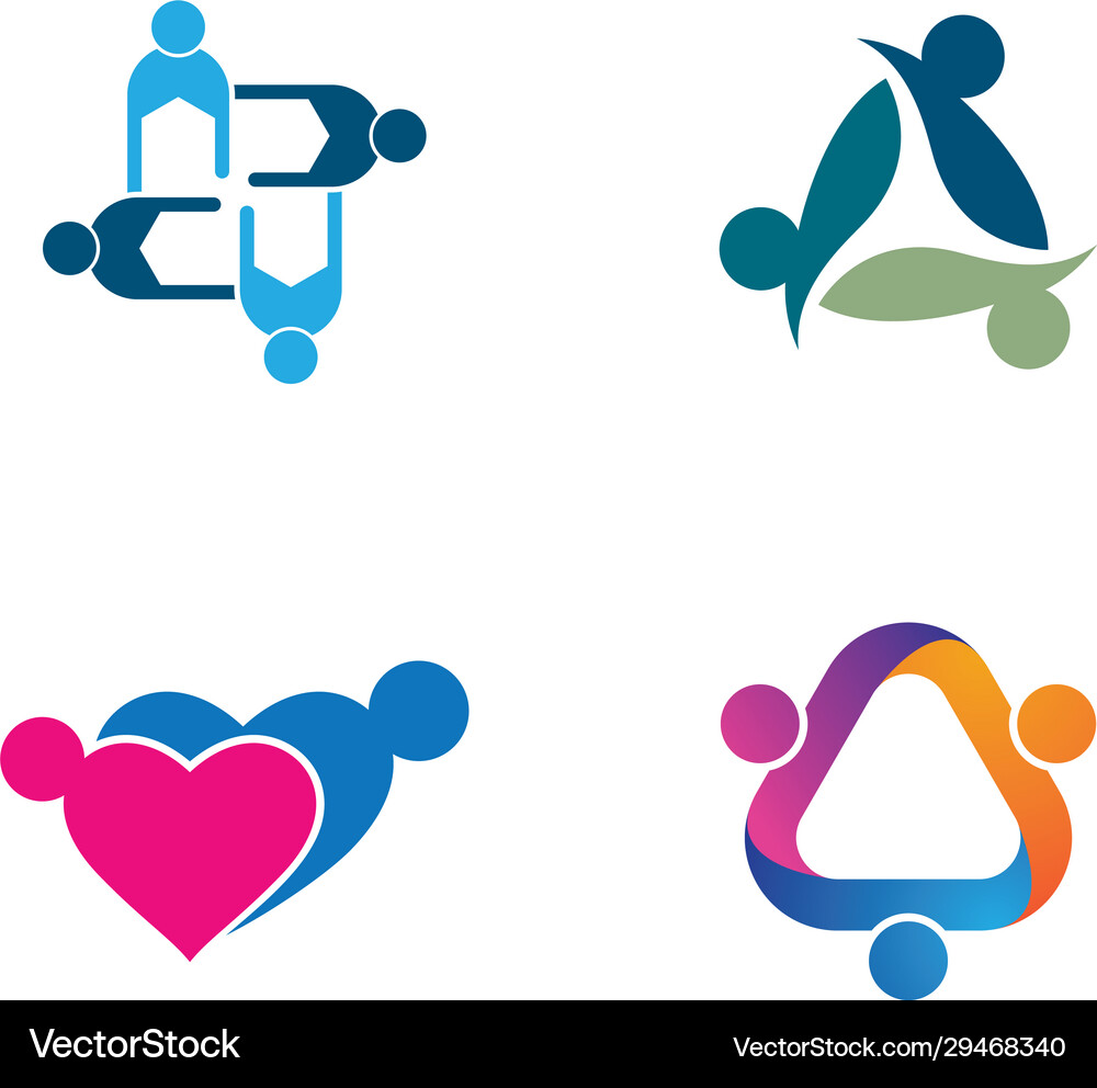 Community logo icon Royalty Free Vector Image - VectorStock