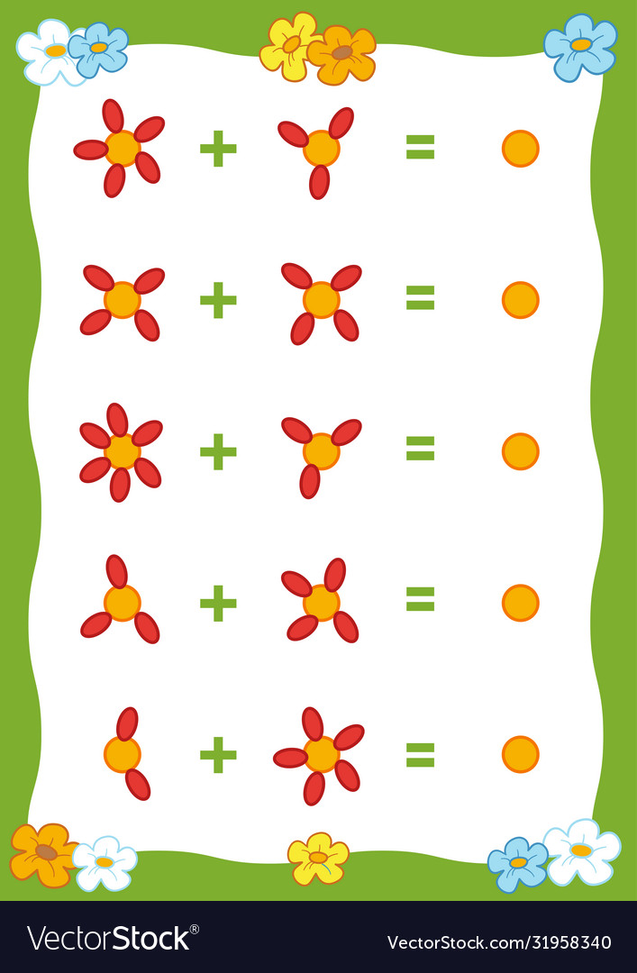 Counting game for preschool children count