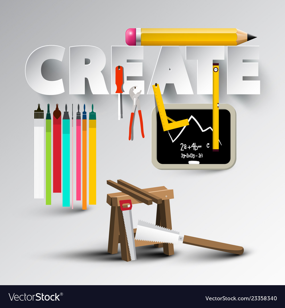 Create design with creative tools