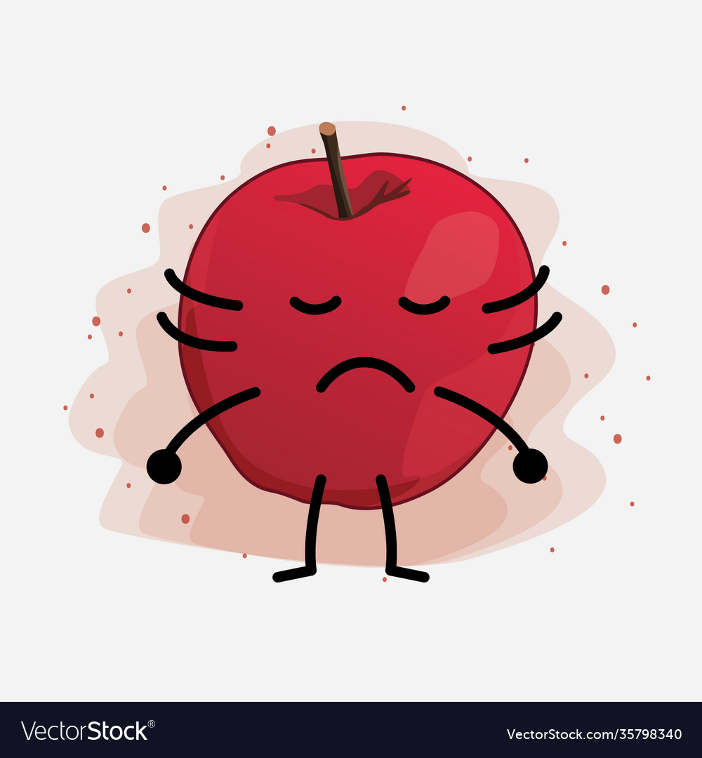 Cute apple character