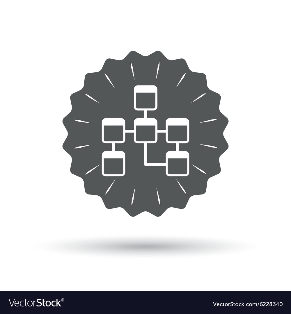 Database sign icon relational schema