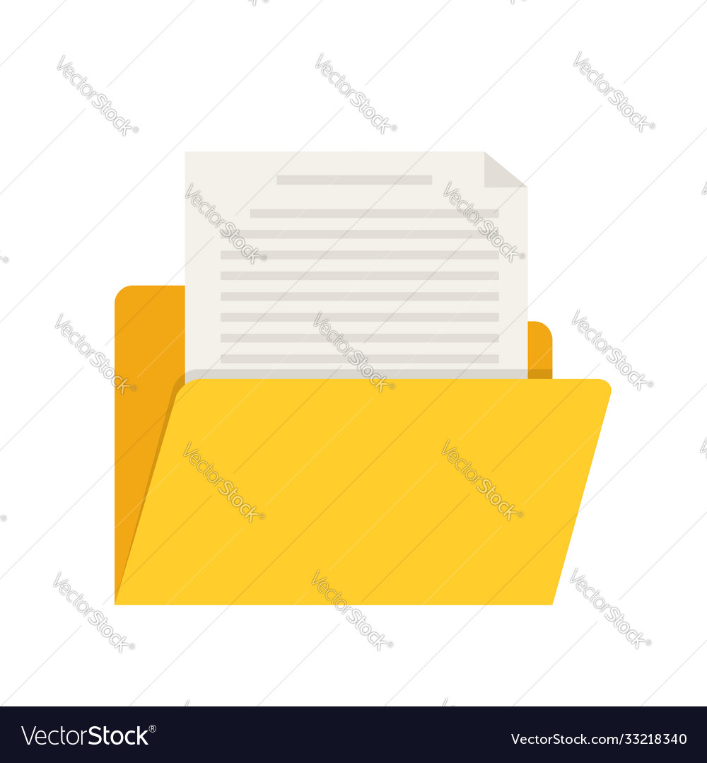 Empty yellow web computer folder for design vector image Empty yellow web computer folder for design