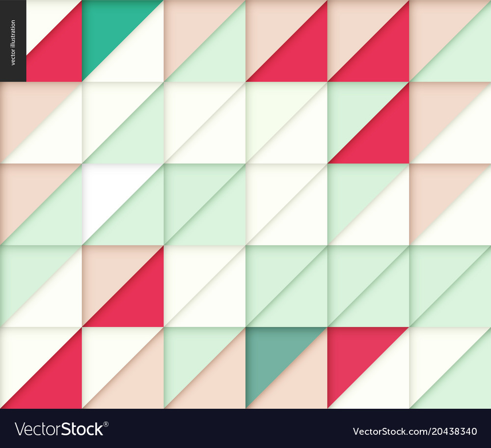 Geometric Papercut Triangle Pattern