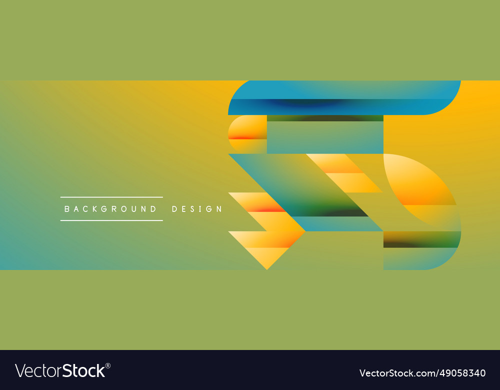Simple geometric forms - dynamic vector image Simple geometric forms - dynamic