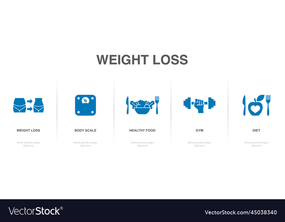 Weight loss body scale healthy food gym diet