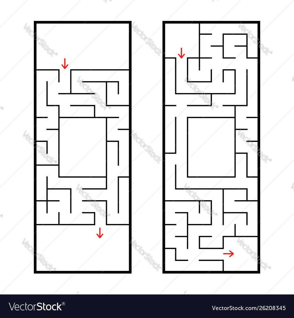 A set two rectangular labyrinths