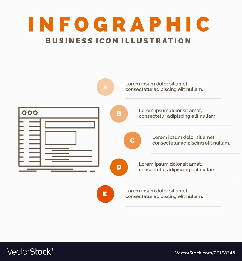 Admin console panel root software infographics vector image Admin console panel root software infographics