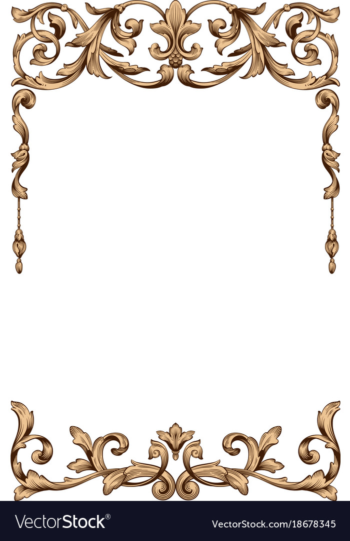 Klassisches Barock Dekor
