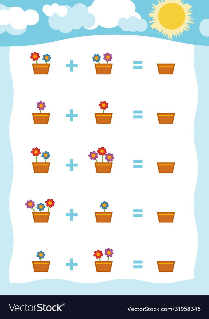 Counting game for preschool children count Vector Image Counting game for preschool children count
