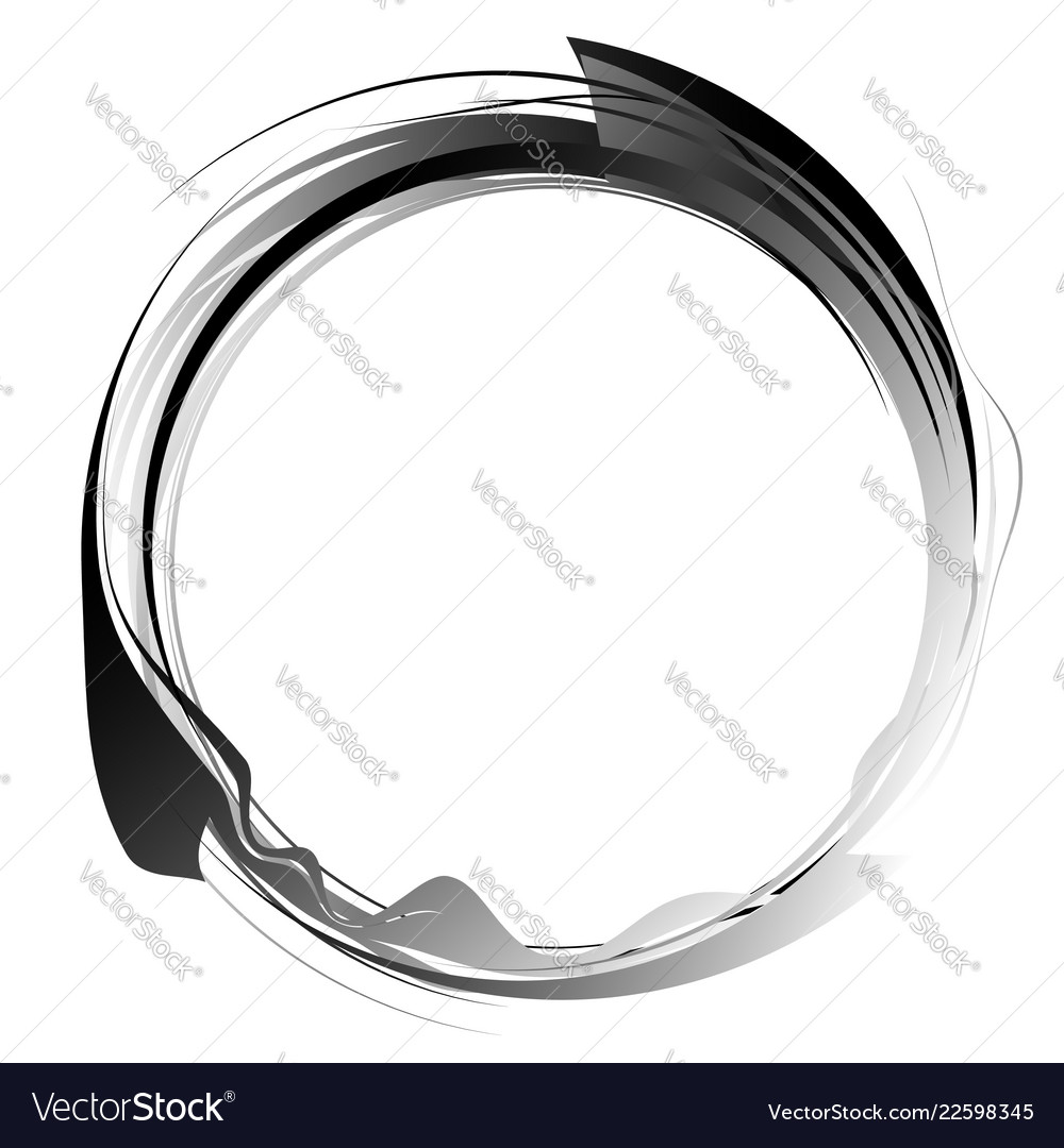 Dynamic Swoosh Circle Frame
