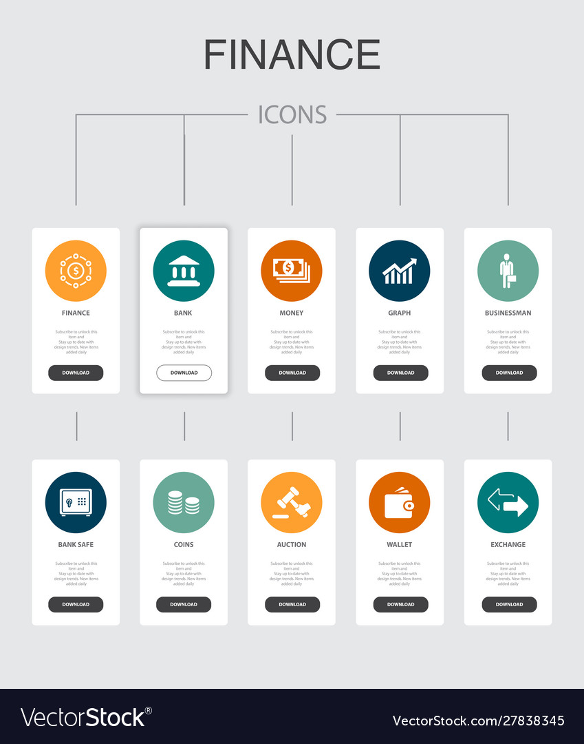 Finance infographic 10 steps ui designbank money